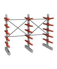 Стеллаж консольный СТ-062/2 двухсторонний (5 ярусов)