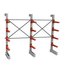 Стеллаж консольный СТ-062/2 односторонний (4 яруса)
