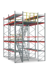 Полочный мезонин. Габариты: 5000x3200 мм.