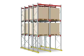 Набивной стеллаж 2800x3200x3300 мм (ДхГхВ). Ярусы: пол +2